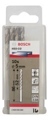 Bosch HSS-Co 5*86 mm 10'lu Paket