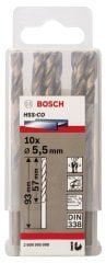 Bosch HSS-Co 5,5*93 mm 10'lu Paket