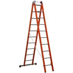Çağsan 2x10 Basamaklı İki Parçalı Çok Amaçlı Fiberglas Merdiven
