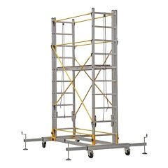 Çağsan 2x10 Basamaklı TeleSafe İki Parçalı Alüminyum İskele