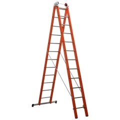 Çağsan 2x12 Basamaklı İki Parçalı Çok Amaçlı Fiberglas Merdiven