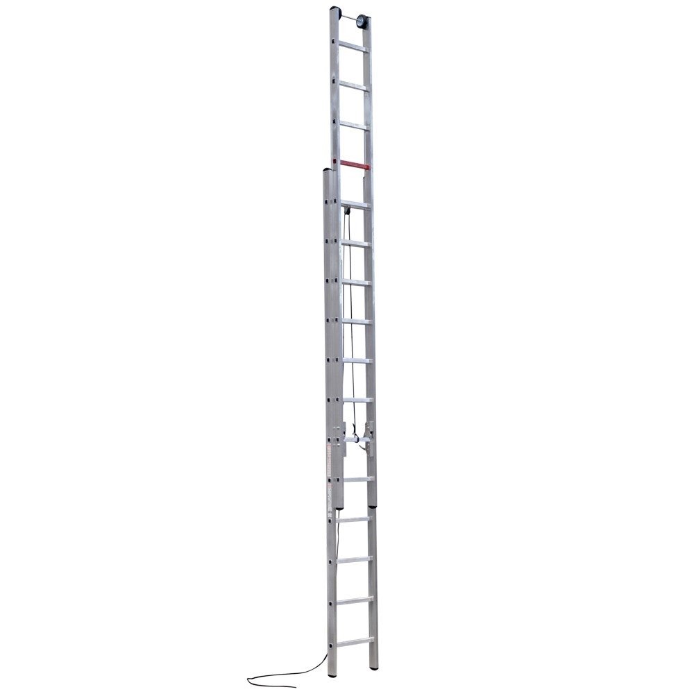 Çağsan 2x12 Basamaklı İpli & Makaralı Alüminyum Merdiven