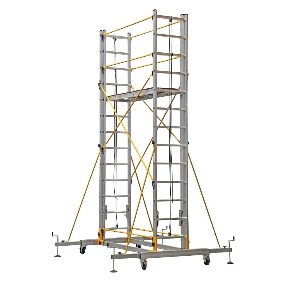 Çağsan 2x13 Basamaklı TeleSafe İki Parçalı Alüminyum İskele