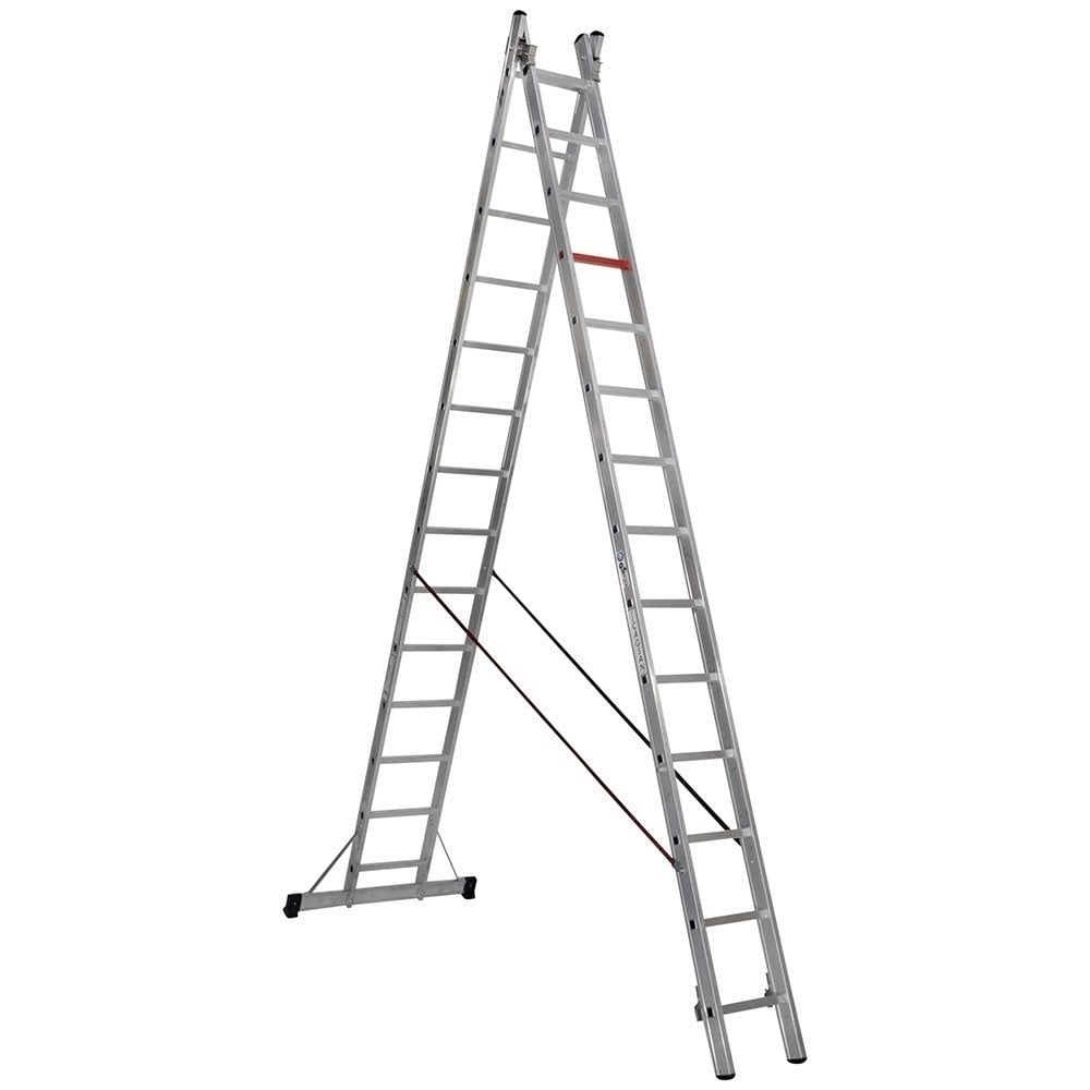 Çağsan 2x14 Basamaklı İki Parçalı Çok Amaçlı Alüminyum Merdiven