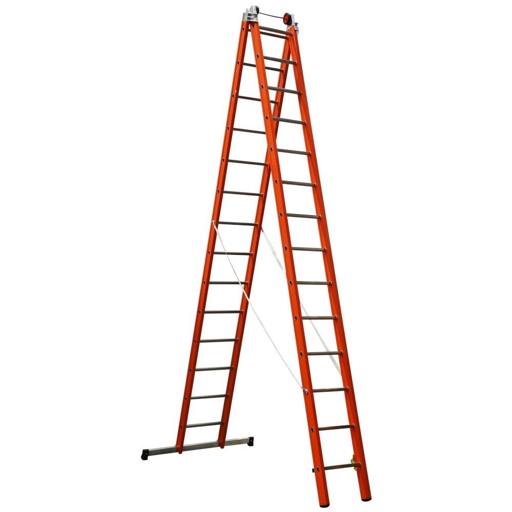 Çağsan 2x14 Basamaklı İki Parçalı Çok Amaçlı Fiberglas Merdiven