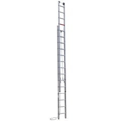 Çağsan 2x14 Basamaklı İpli & Makaralı Alüminyum Merdiven