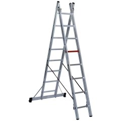 Çağsan 2x8 Basamaklı İki Parçalı Çok Amaçlı Alüminyum Merdiven