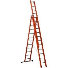 Çağsan 3x12 Basamaklı Üç Parçalı Çok Amaçlı Fiberglas Merdiven