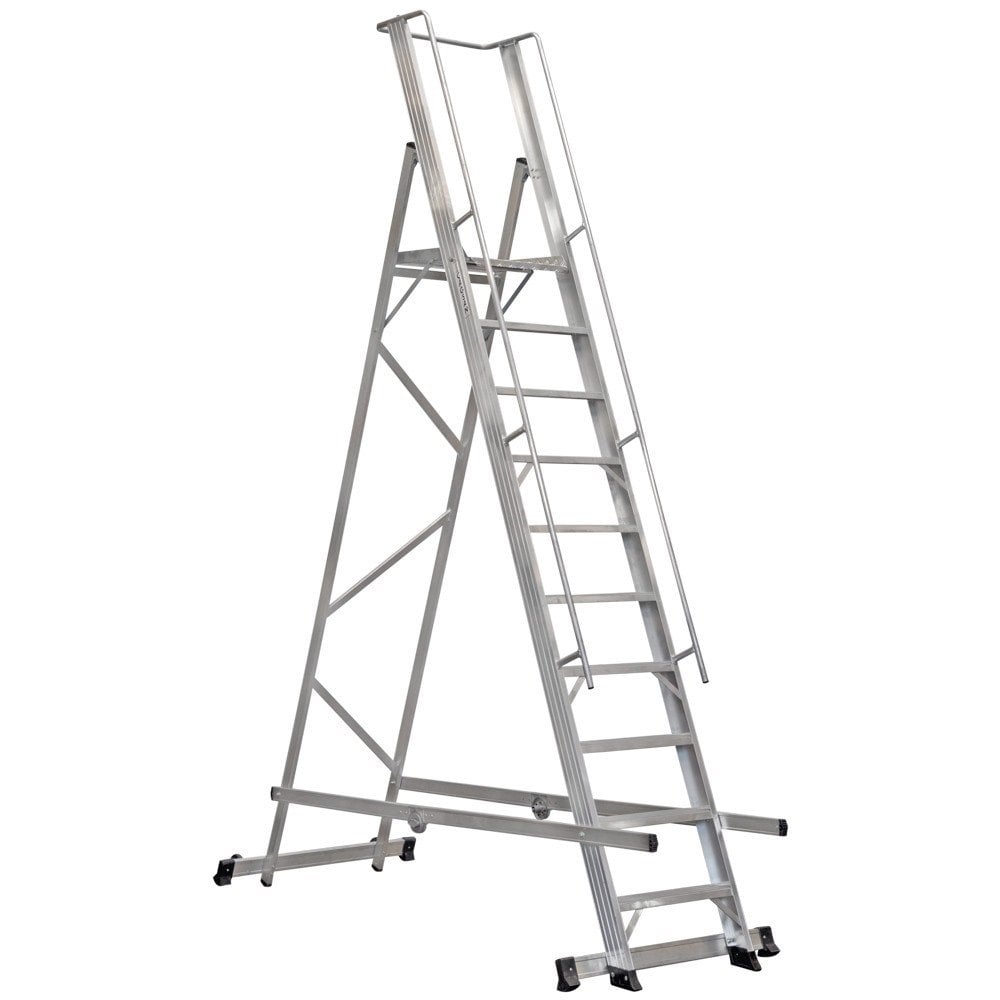 Çağsan 9+1 Basamaklı Katlanır Platformlu Merdiven