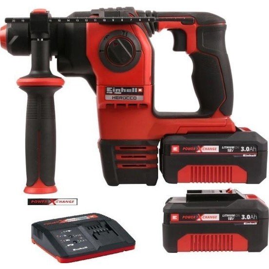 Einhell Herocco 18V 2.5 Ah Çift Akülü Pnömatik Kırıcı Delici