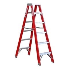 Çağsan A Tipi Çift Tarafı Geniş 6 Basamaklı Fiberglas Merdiven