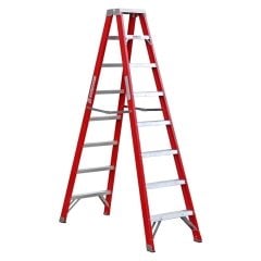 Çağsan A Tipi Çift Tarafı Geniş 8 Basamaklı Fiberglas Merdiven