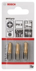 Bosch MaxGrip PH3*25 mm 3'lü