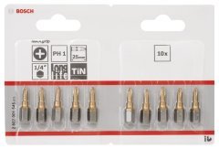 Bosch MaxGrip PH1*25 mm 10'lu
