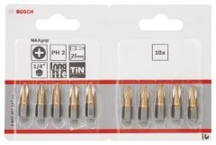 Bosch MaxGrip PH2*25 mm 10'lu