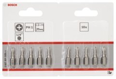 Bosch ExtraHard PH1*25 mm 10'lu