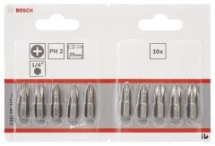 Bosch ExtraHard PH2*25 mm 10'lu