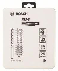 Bosch HSS-G Metal Matkap Ucu Seti 25 Parça